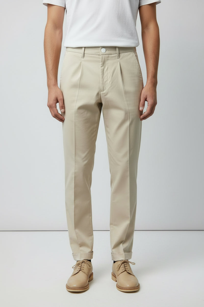 Pantalone elegante con molla retro soldier