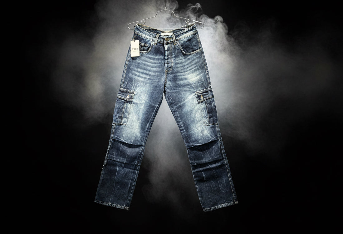 Jeans SYST baggy taschini esterni/J7013