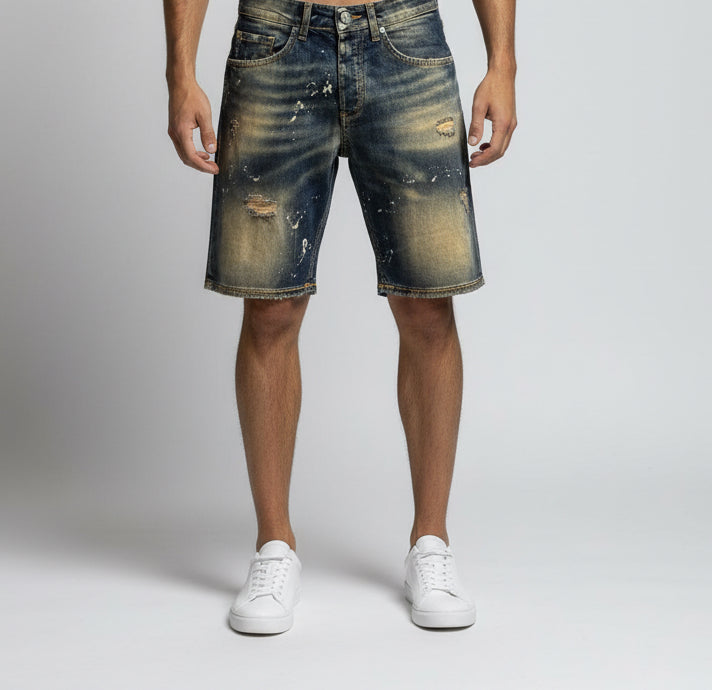 Bermuda in jeans soldier sabbiato 016B