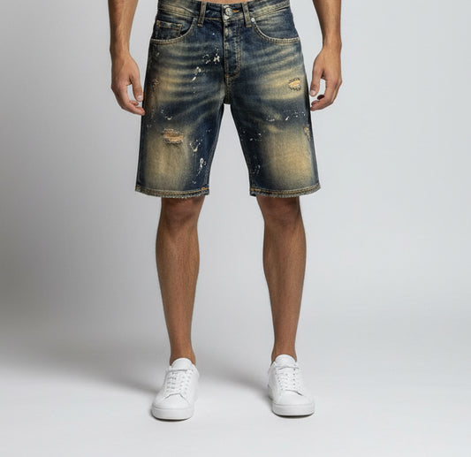 Bermuda in jeans soldier sabbiato 016B