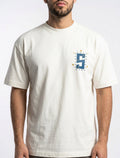 Shirt SYST stampa retro con borchie in rilievo