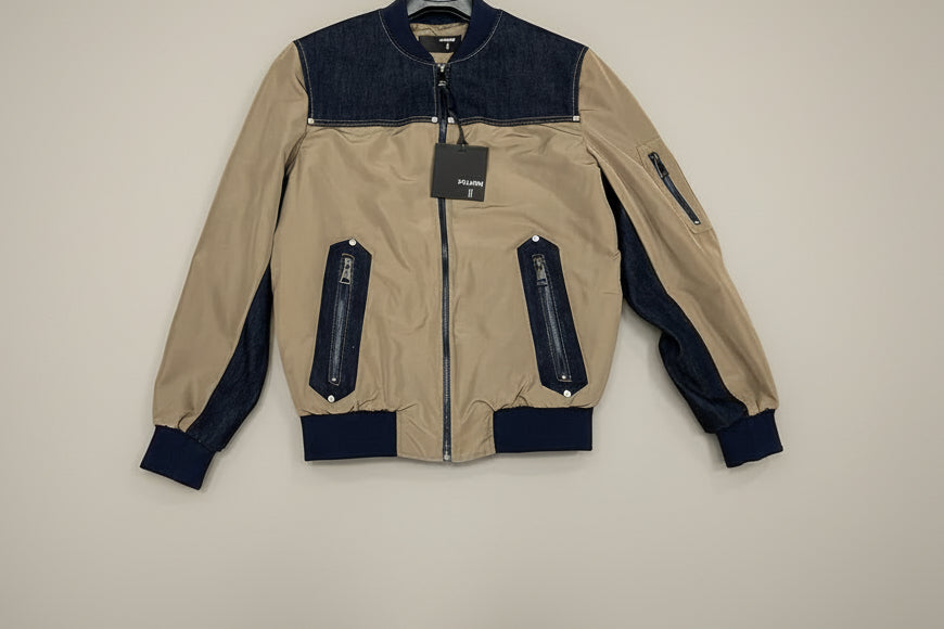 Giubbotto soldier in jeans