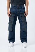 Jeans Baggy con Tasconi SYST denim blu