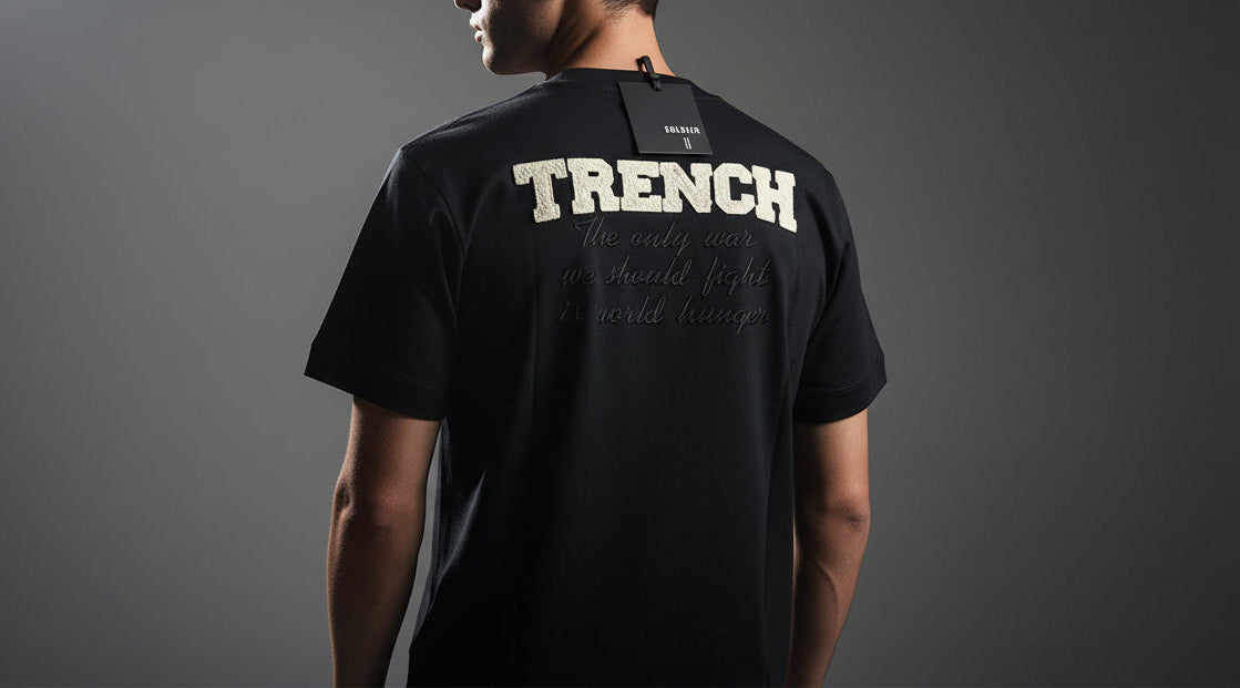 Shirt Soldier Con ricamo Retro