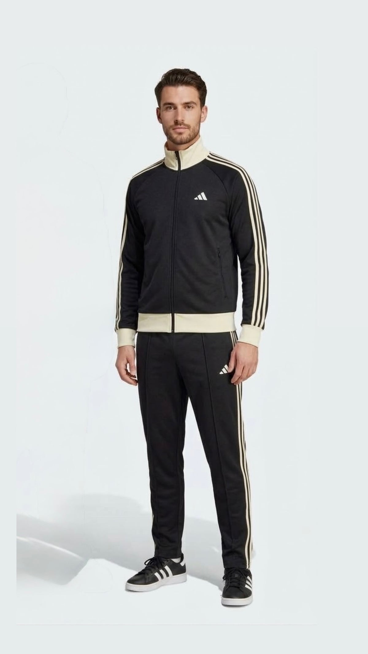 Tuta Adidas Tessuto Pique in nero