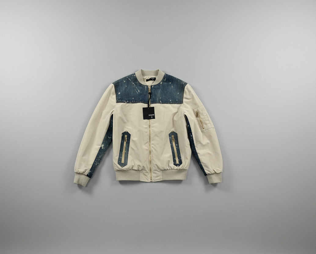 Giubbotto soldier in jeans
