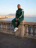 Tuta Adidas Verde Bande Spalla