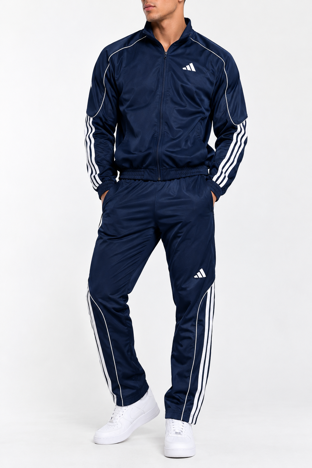 Tuta Adidas 2026 completa con Bande finiture. Mod Blu